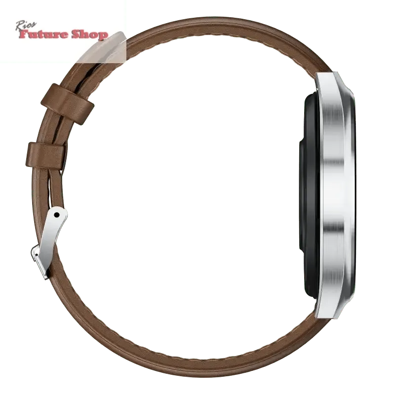 Smart Watch Leather Band with Earbuds 2 in 1