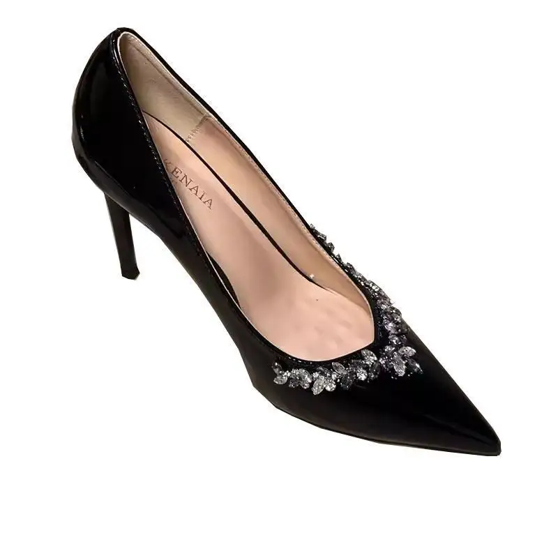 Rhinestone Detail Stiletto Heels