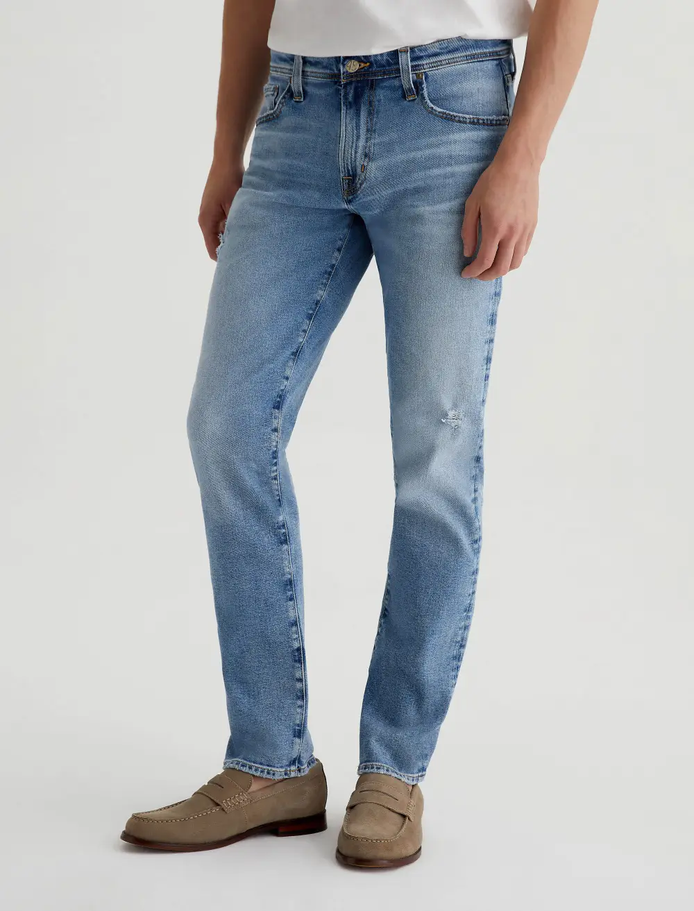 Men's Modern Slim Zip Fly Fitted Upper Block Jeans