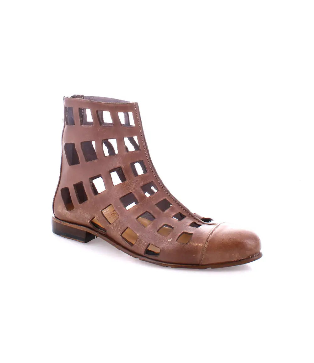 Cap-Toe Back-Zip Ankle Boots