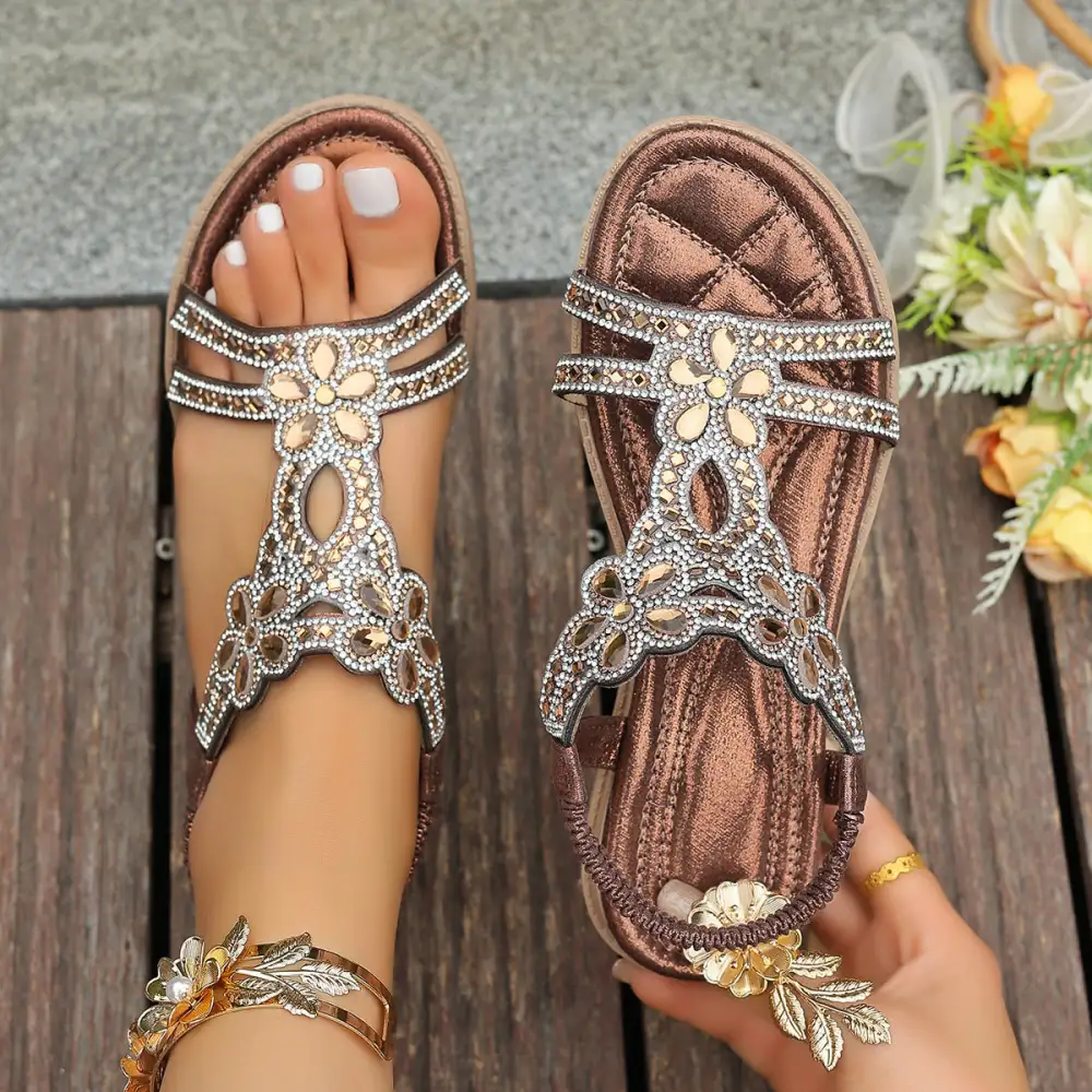 Tapered Flat Sandals