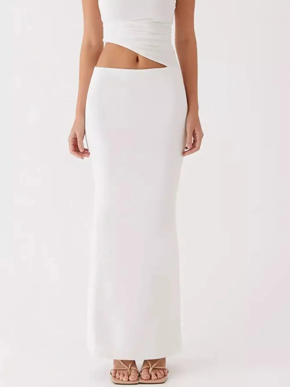 One Shoulder Top and Maxi Skirt Set