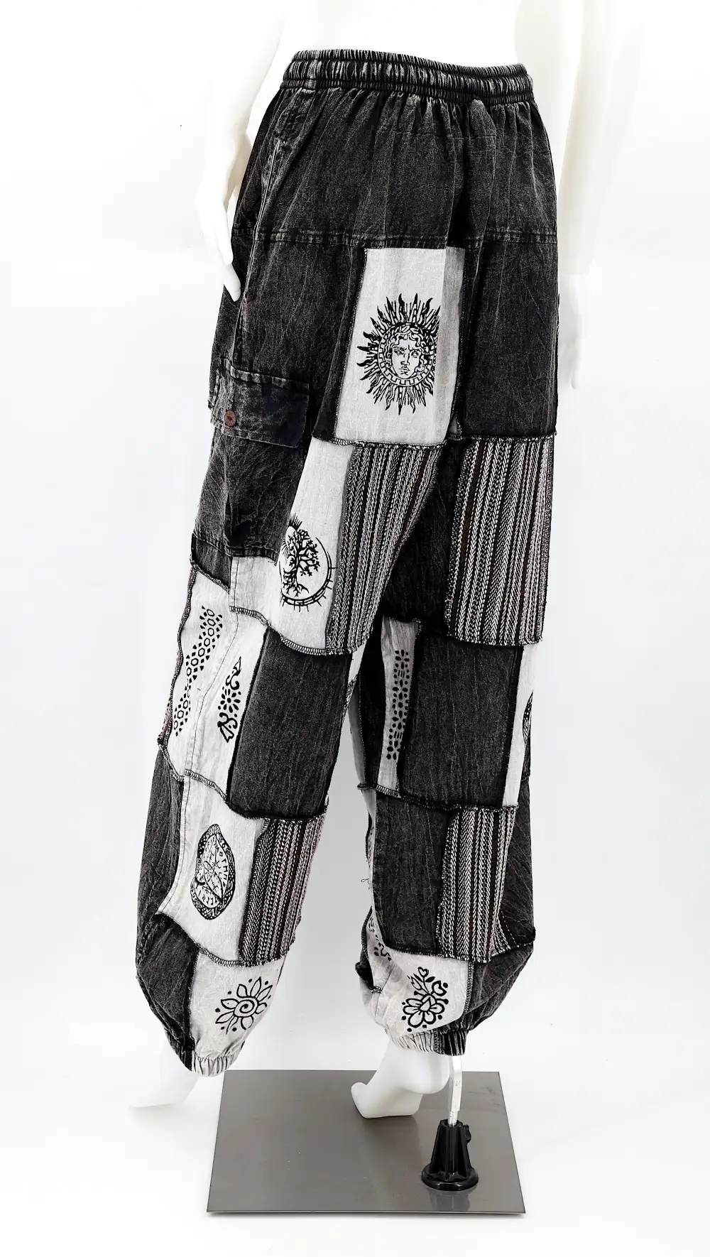 Women's Clean Line Harem Cargo Patchwork Cargo Pants