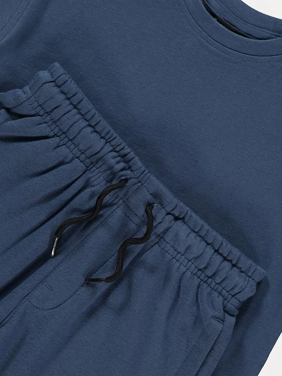 Navy Short Sleeve T-shirt and Shorts Set