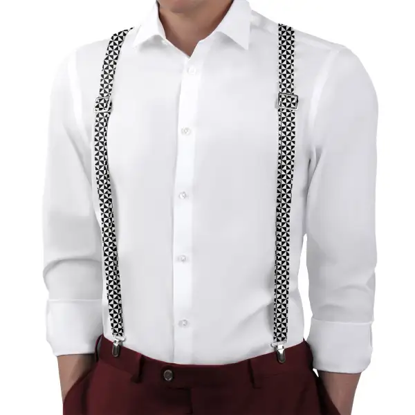 Trokut Checkered Theme Suspenders