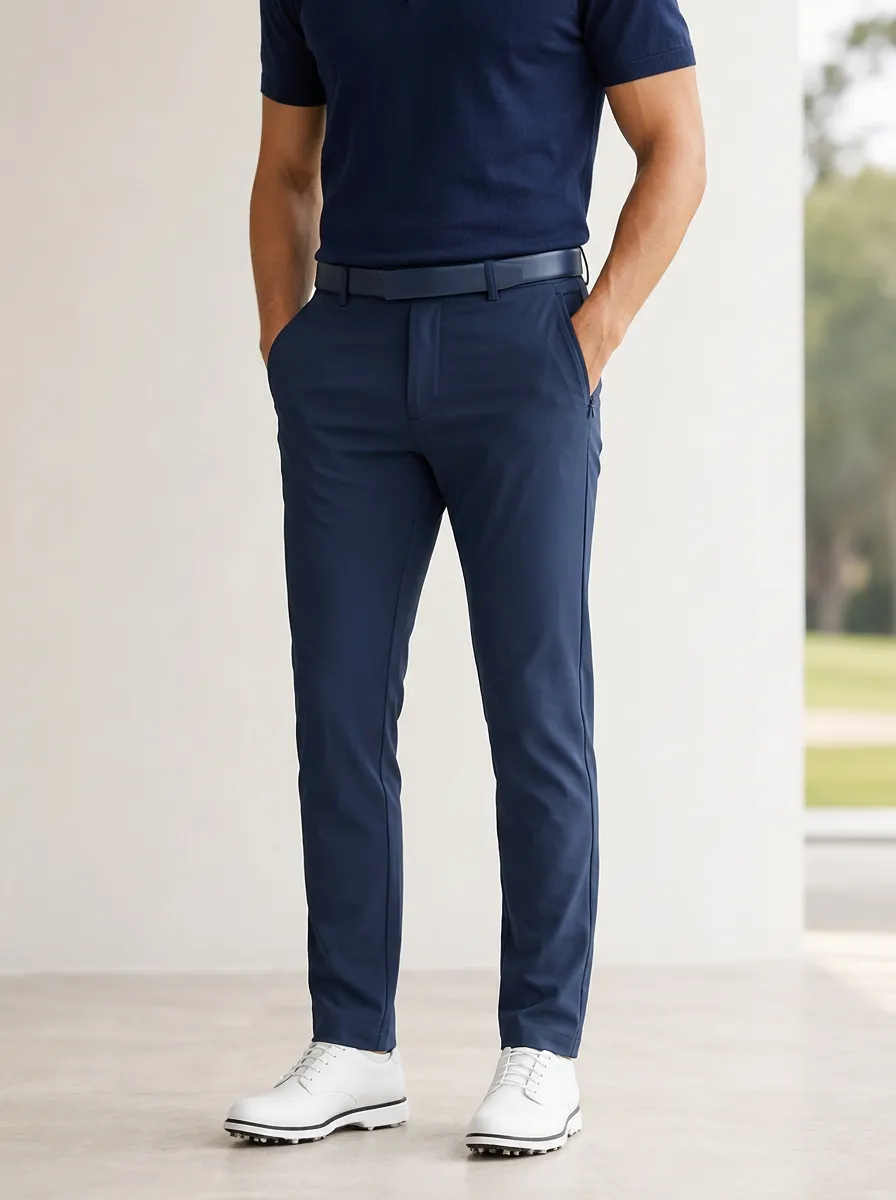Men's Clean-Line Slim-Fit Stretch Golf Pants
