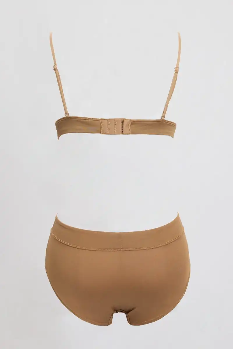 Romantic Triangle Bra And Briefs Lingerie Set