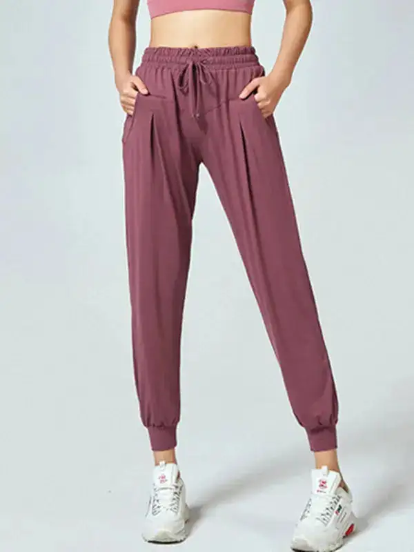 Quick Drying Loose Running Trousers Fitness Pants