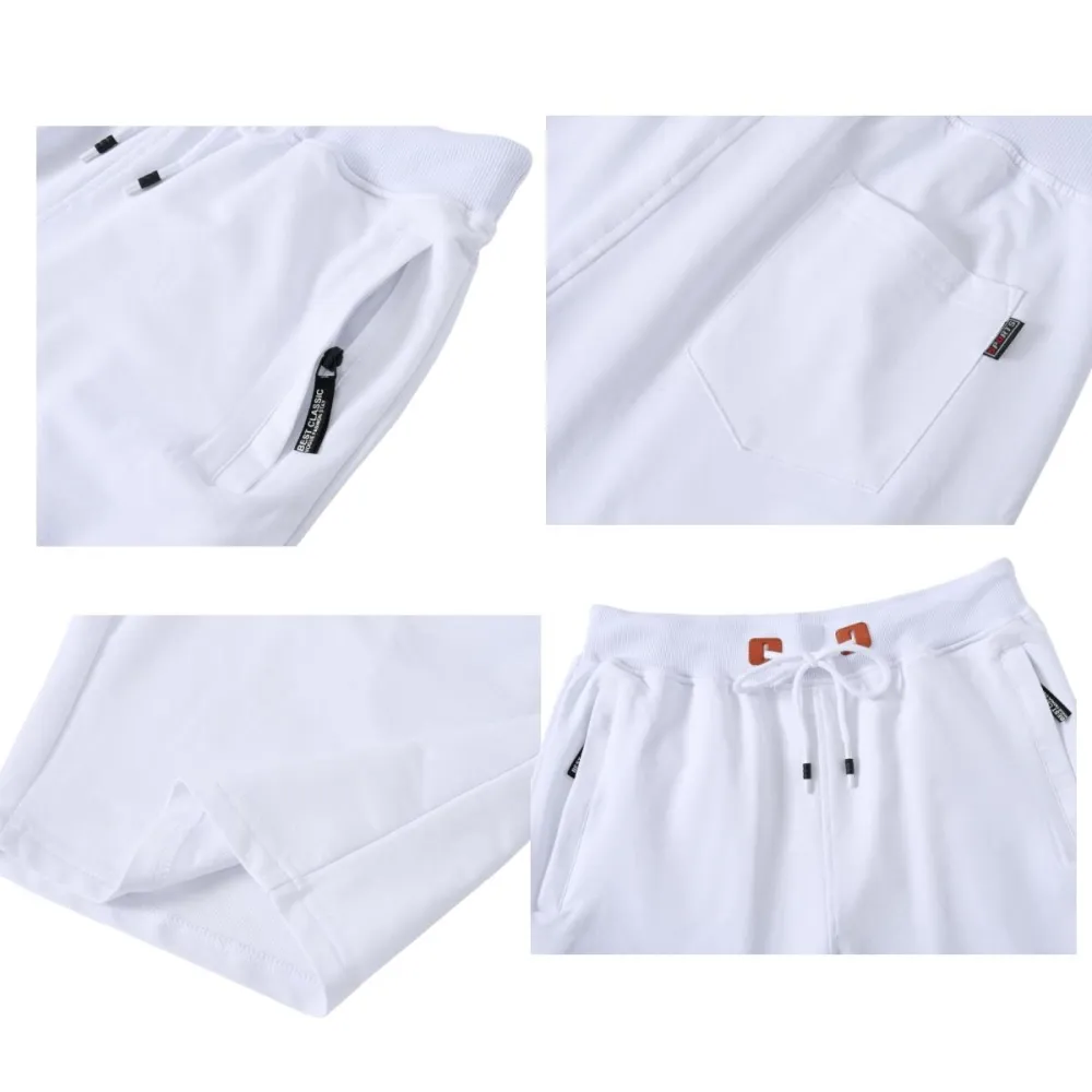 Men's pajama shorts, pure cotton casual shorts