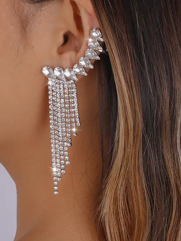 Ornate Textured Drop Earrings