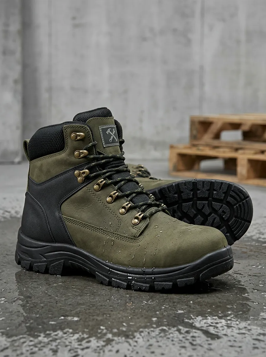 Worksite Workwear Construction Men's Waterproof Work Boots