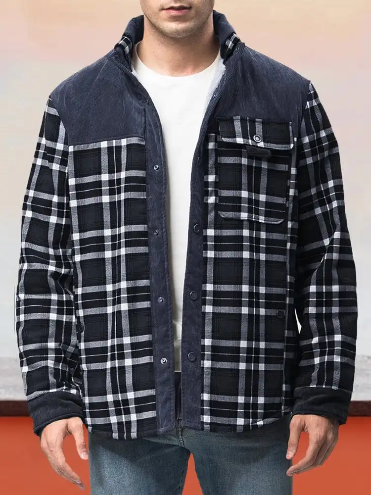 Padded Warm Cotton Flannelette Jacket Coat