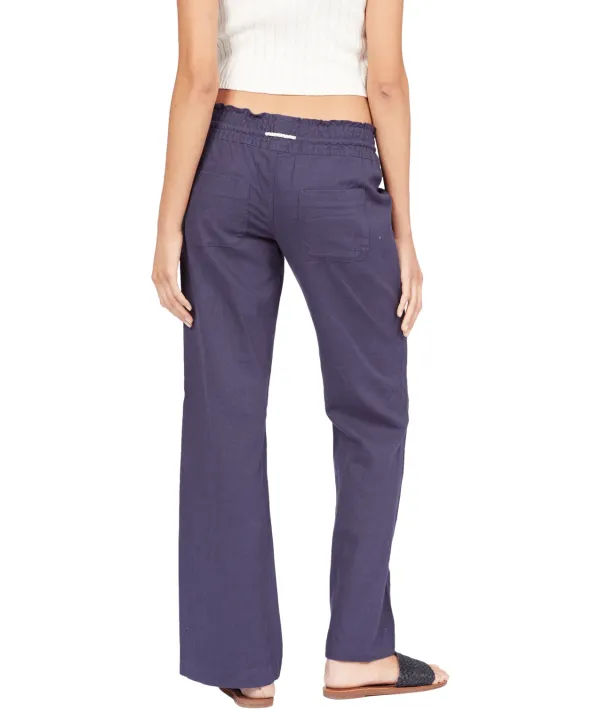 Drawstring Low-waist Flared Pants