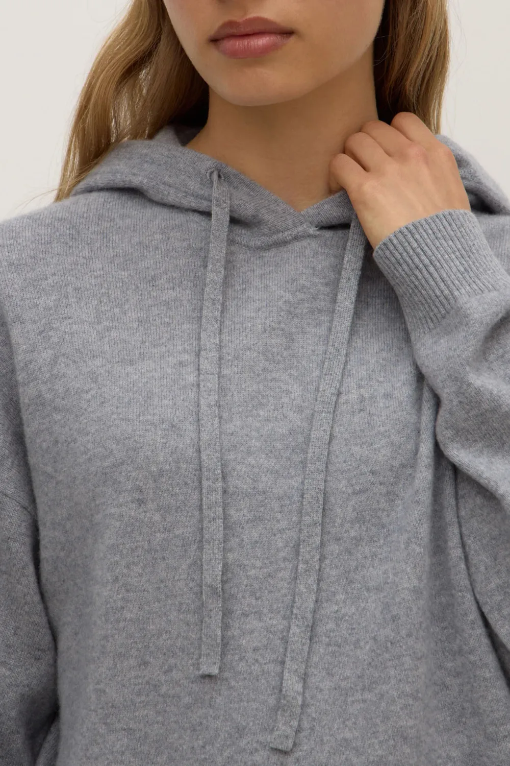 Loose Knit Sweater With Dropped Shoulders