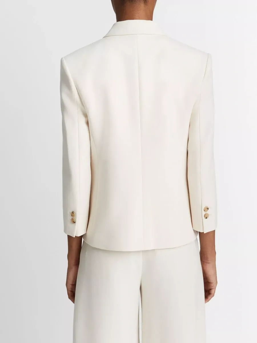 Slim-Fit Single-Button Blazer