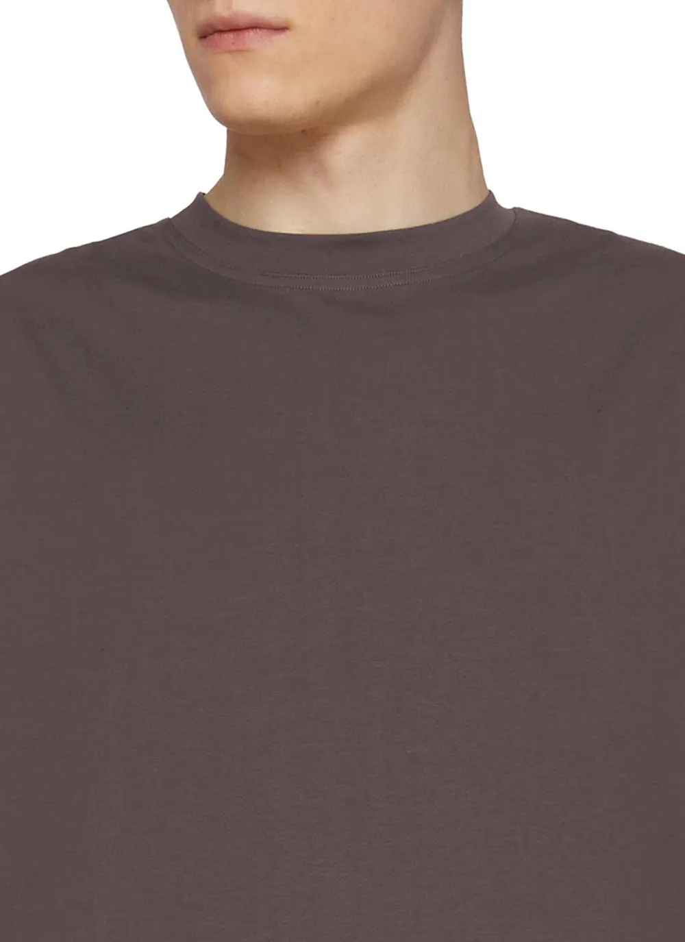Simple Vintage Old-Fashioned Brown Cottom T-Shirts
