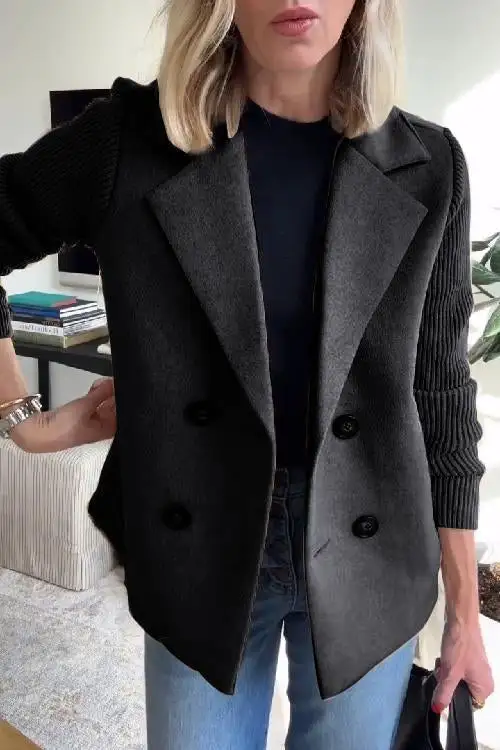 Knit Longline Blazer