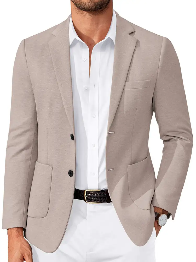 Soft Touch Business Casual Two Buttons Suit Jacket Blazer Coat