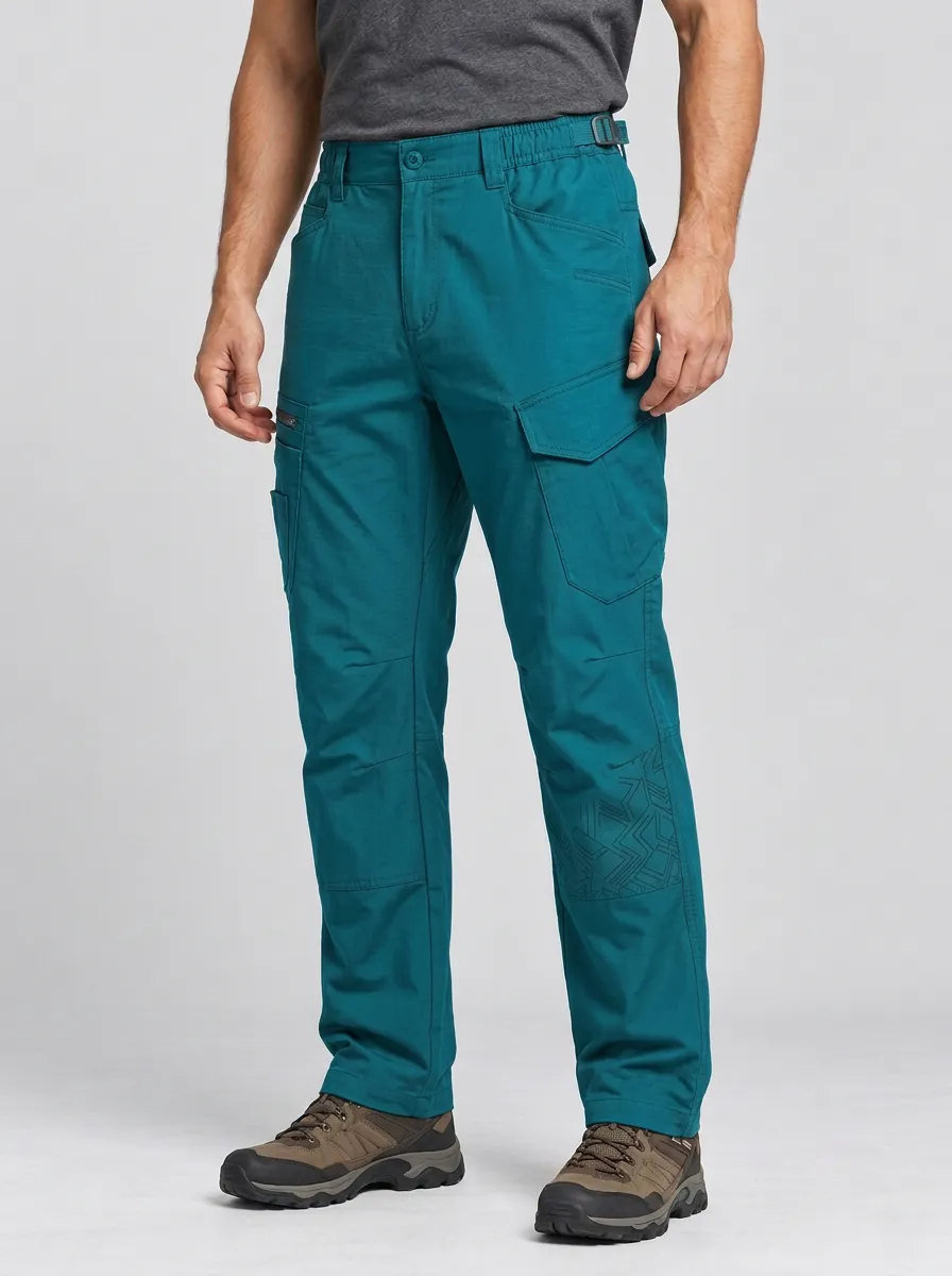 Tactical Outdoor Geometric Pattern Cargo Pants