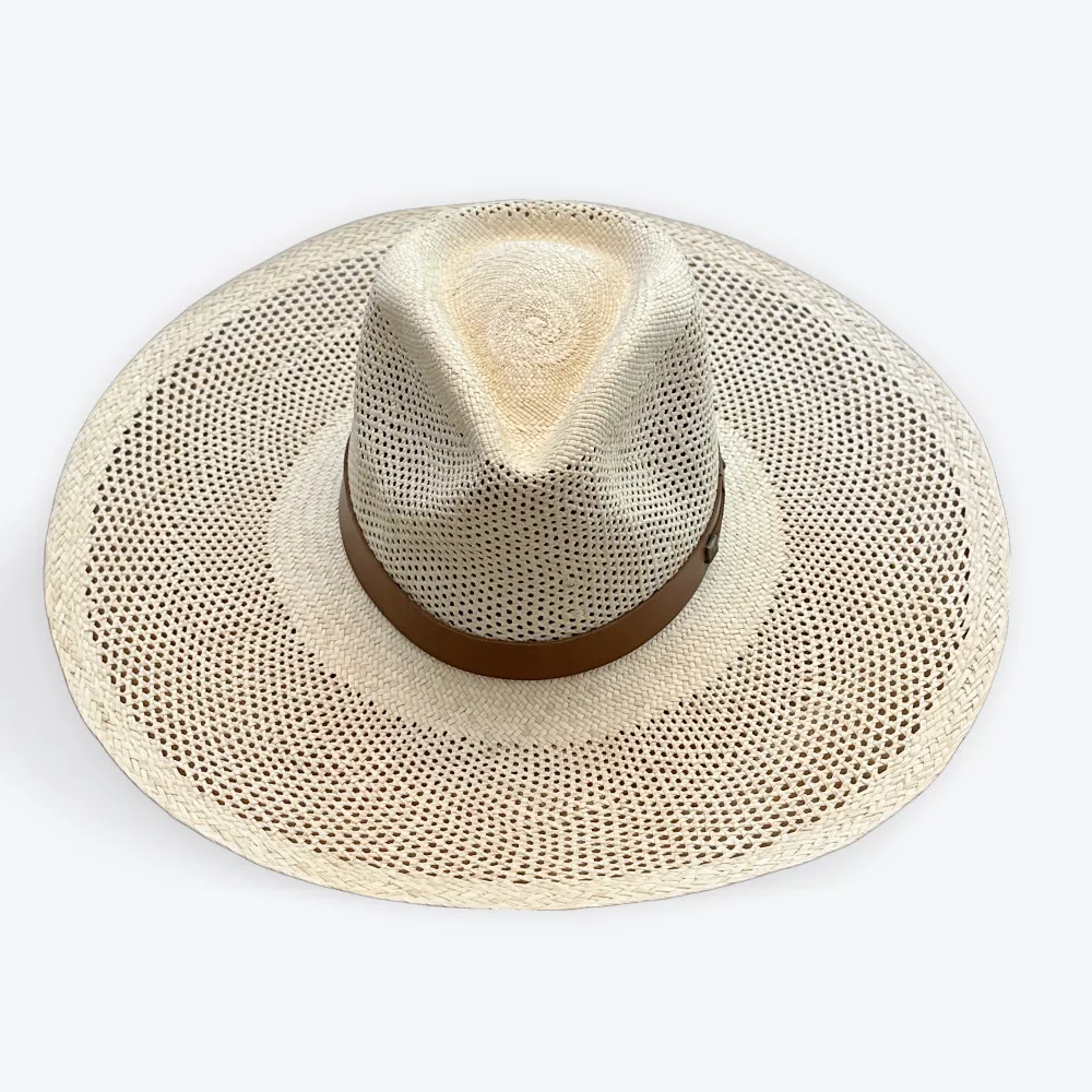Open Pattern Toquilla Straw Hat
