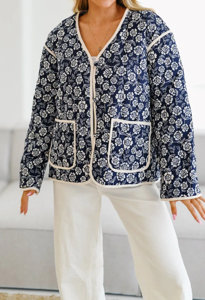Relaxed V-Neck Cardigan