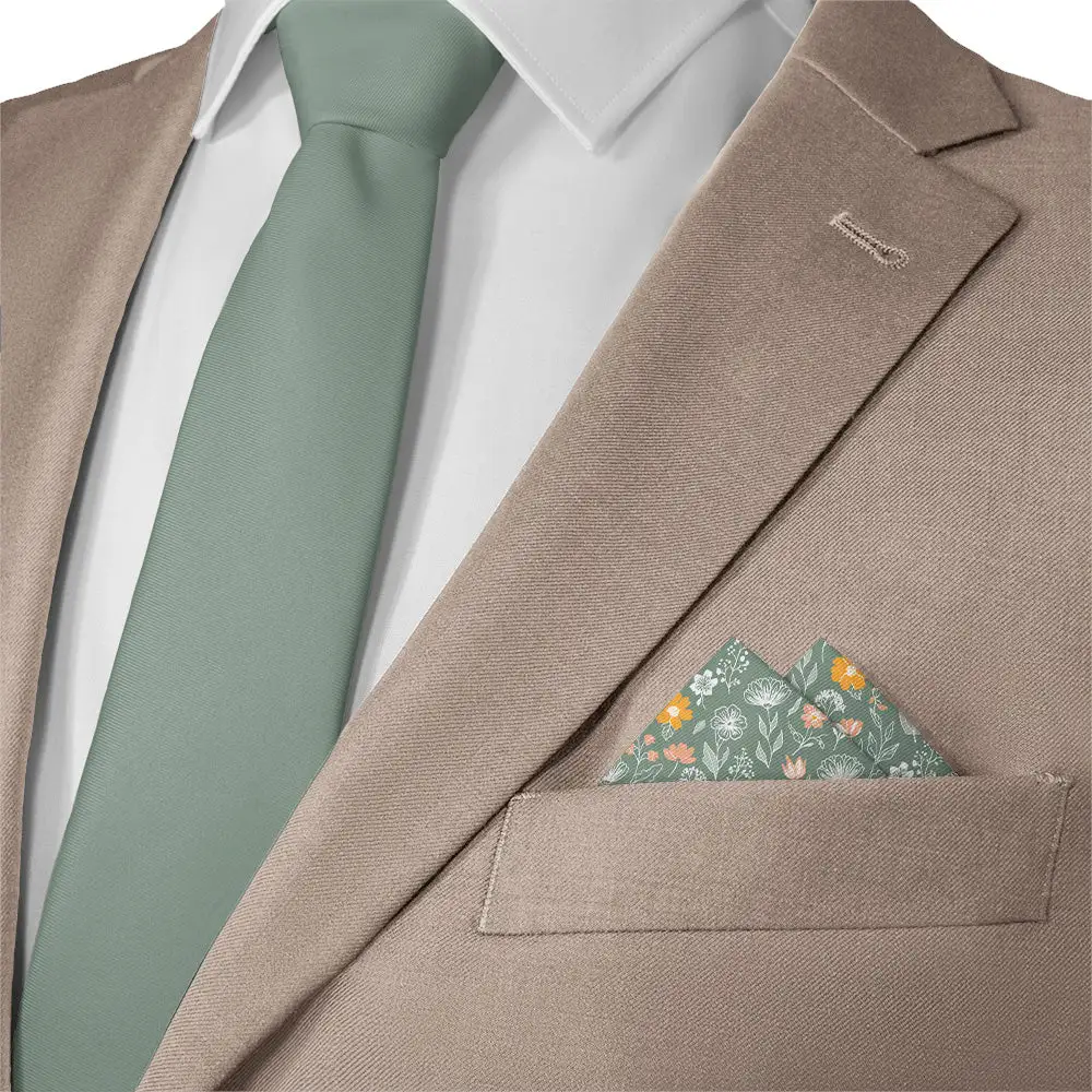 Refined Sophisticated Floral Pocket Square