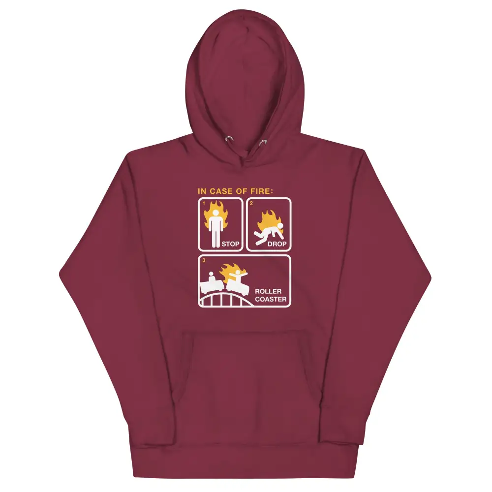 Stop Drop Roller Coaster Unisex Comfort Hoodie