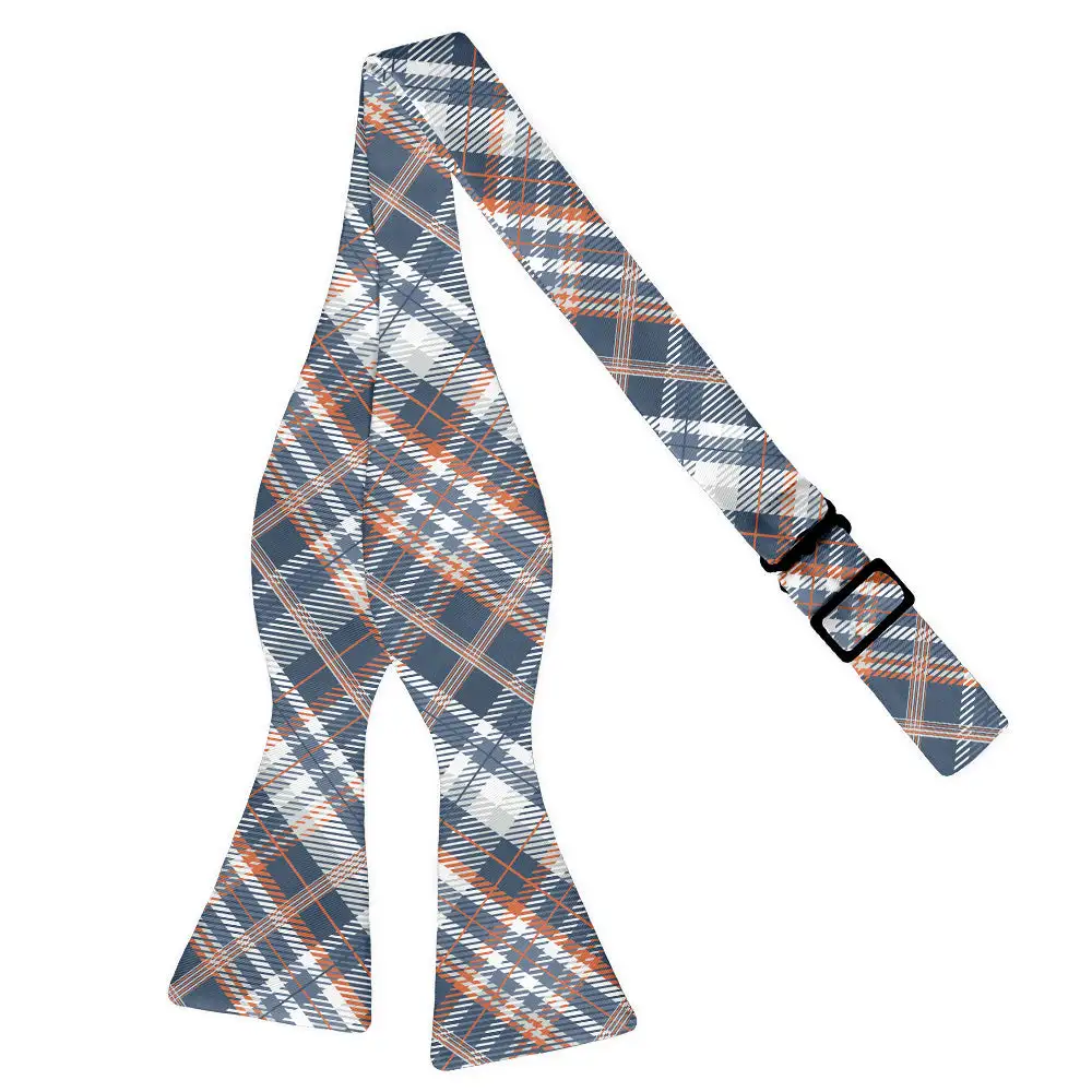 Baskerville Plaid Motif Bow Tie