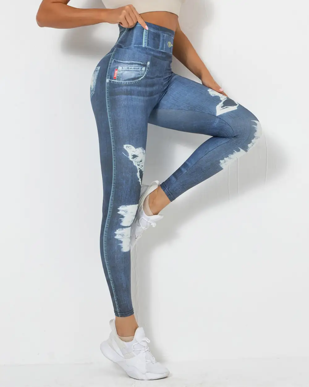 Active Scrunch Denim Leggings