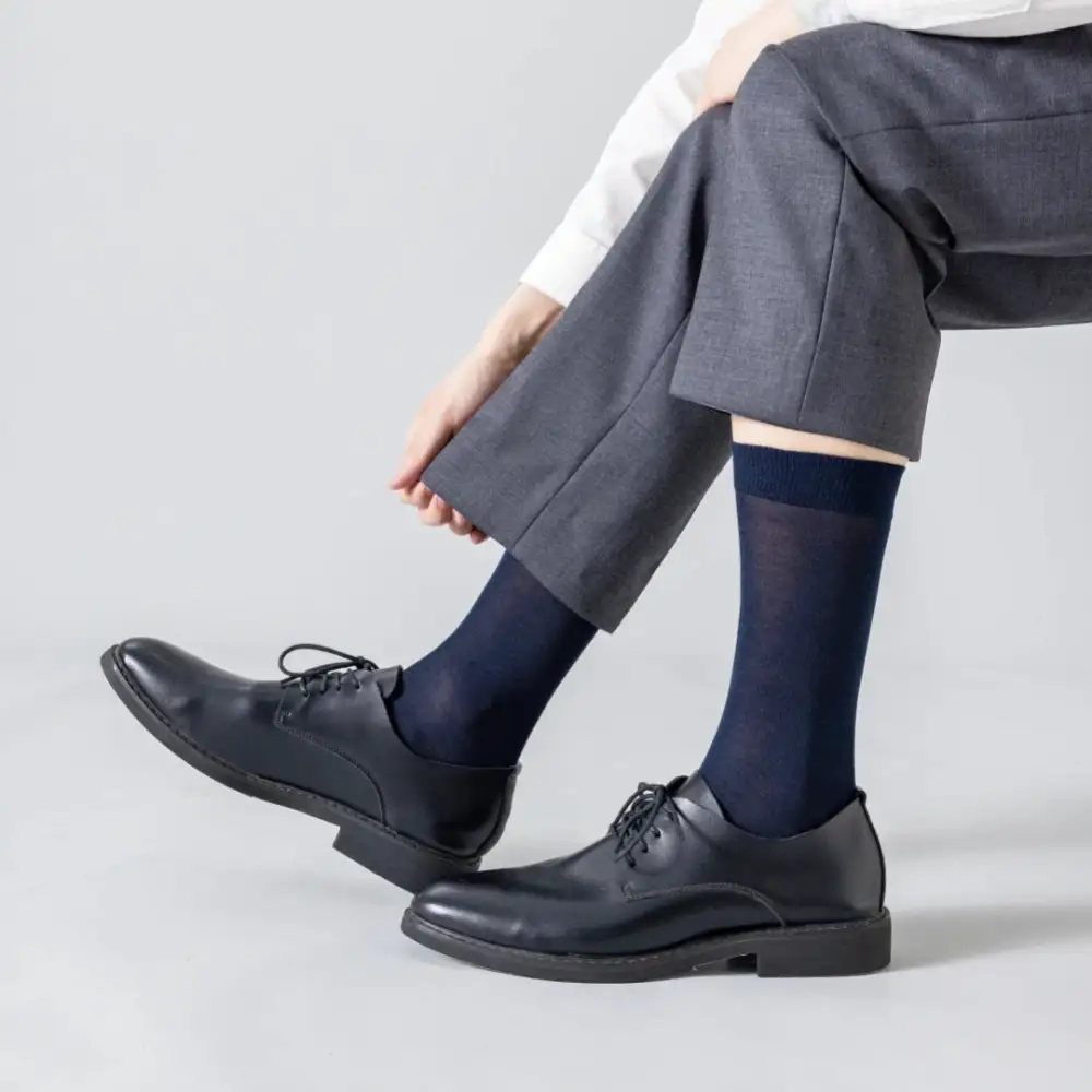 Silk Dress Crew Socks