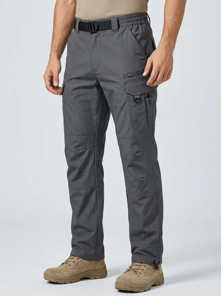 Men's Tactical Outdoor Multi-Pocket Ripstop Cargo Pants
