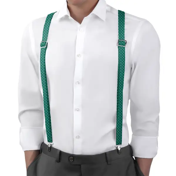 Piquena Floral Pattern Suspenders