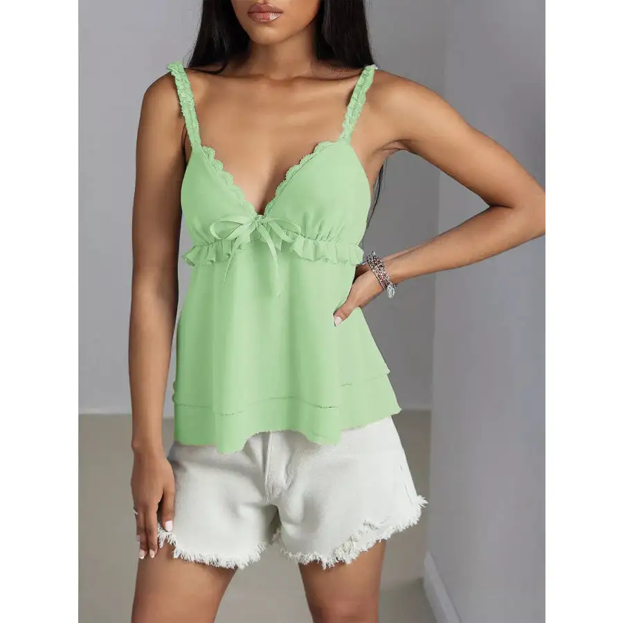 Lace Detail Layered Camisole Top