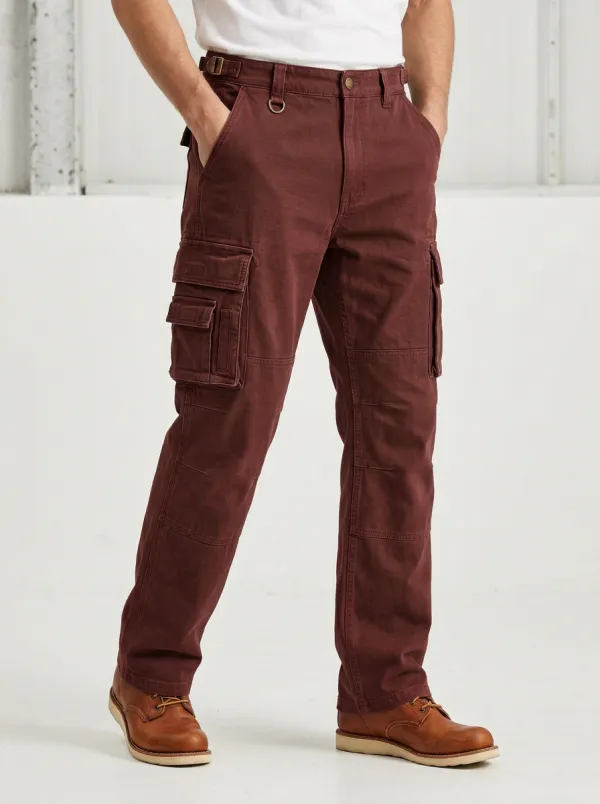 Men's Relaxed Canvas Outdoor Tactical Cargo Pants