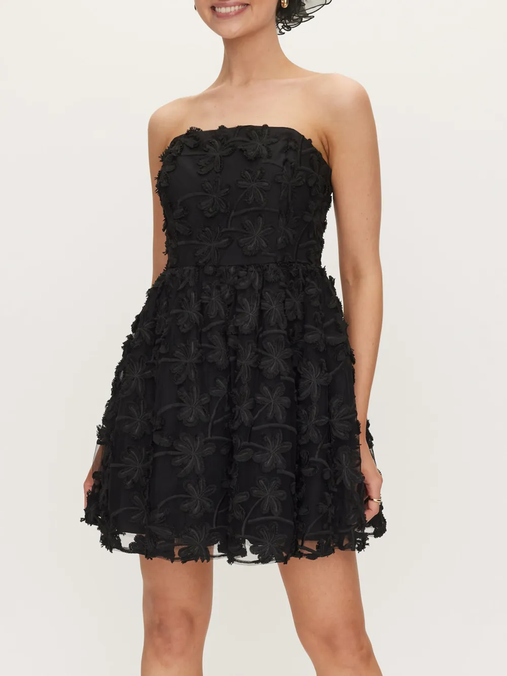 Off The Shoulder Strapless Mini Dress
