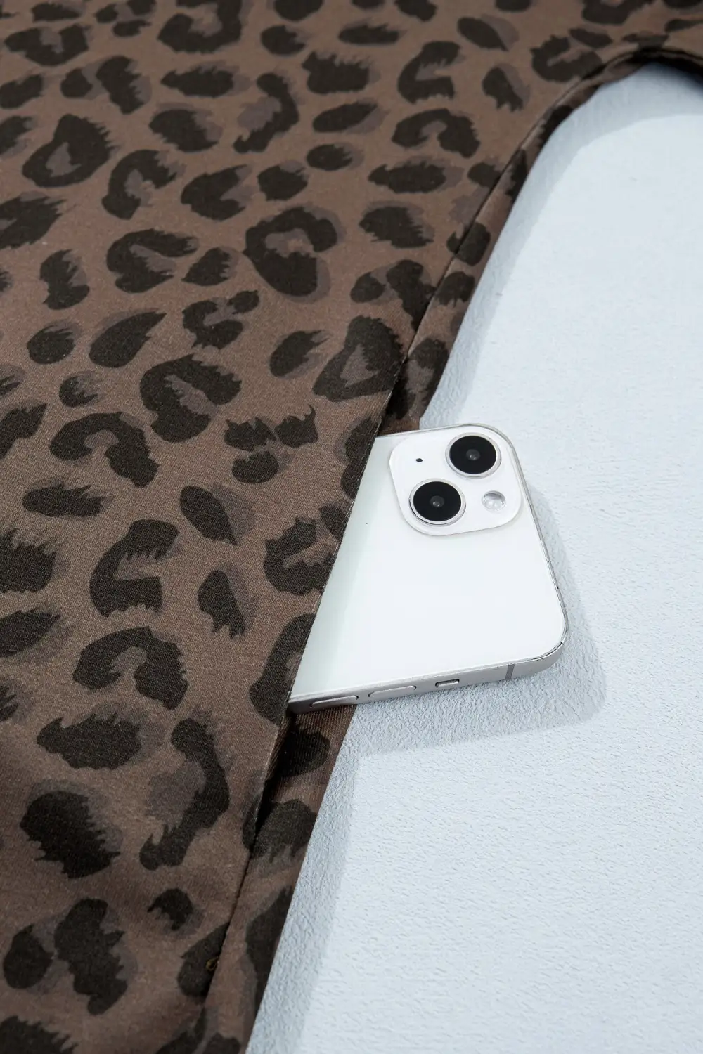 Animal Print V Neck Mini Dress