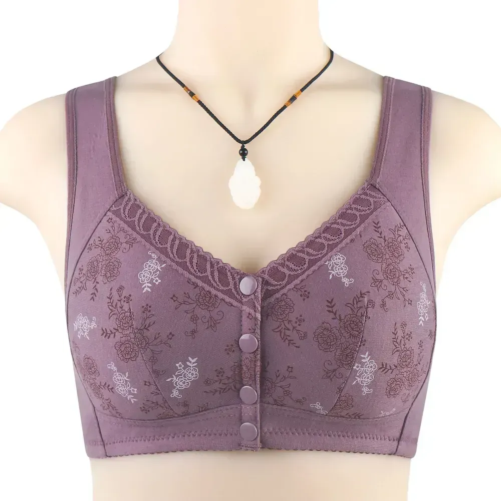 🔥Buy 1 Get 3(3packs)🔥 Mama Cotton Front Closure Bra-FREE SHIPPING