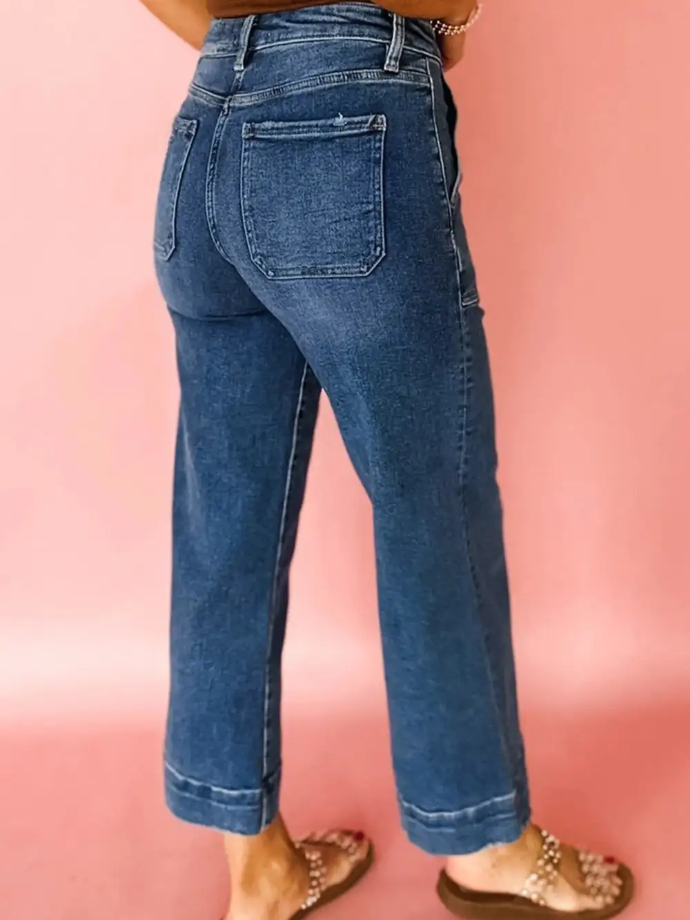 Neat Finish Utility Detail Denim Jeans