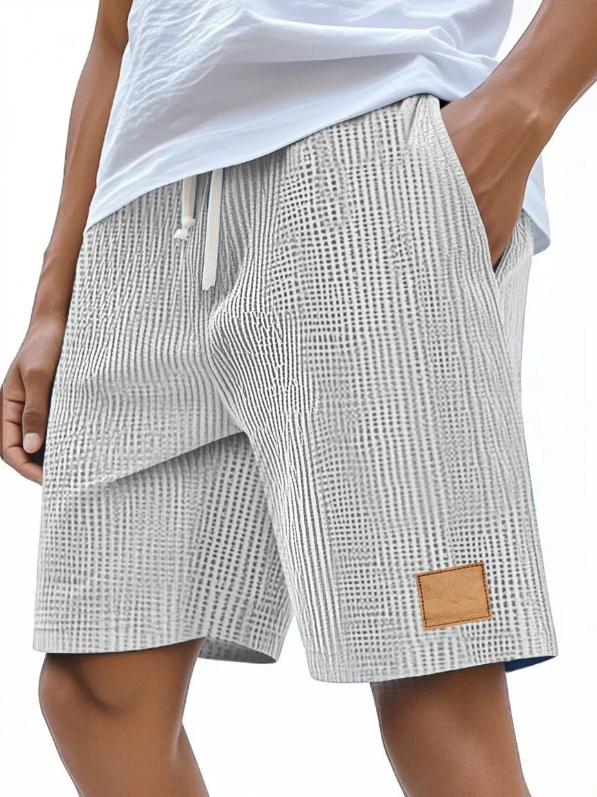 Textured Knit Relaxed Shorts
