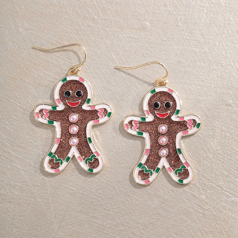 Enamel Drop Earrings