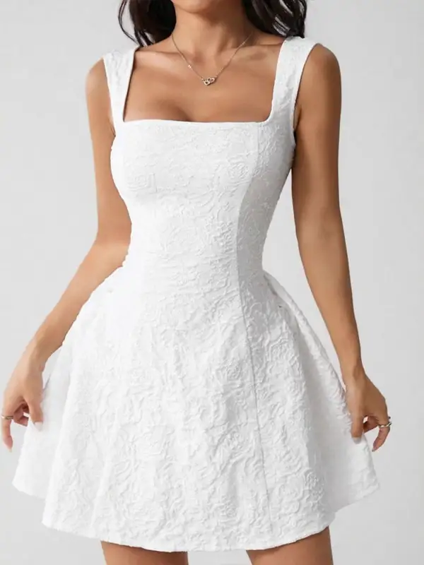 Square Neck Mini Dress