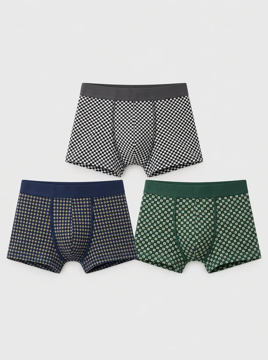 Men's Mason Geometric Boxer Briefs 3-Pack