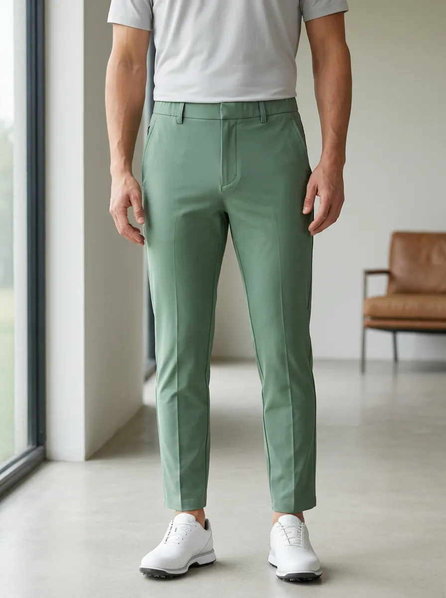 Clean Cut Men'S Golf Lover Solid Printed Trousers Golf Bottoms