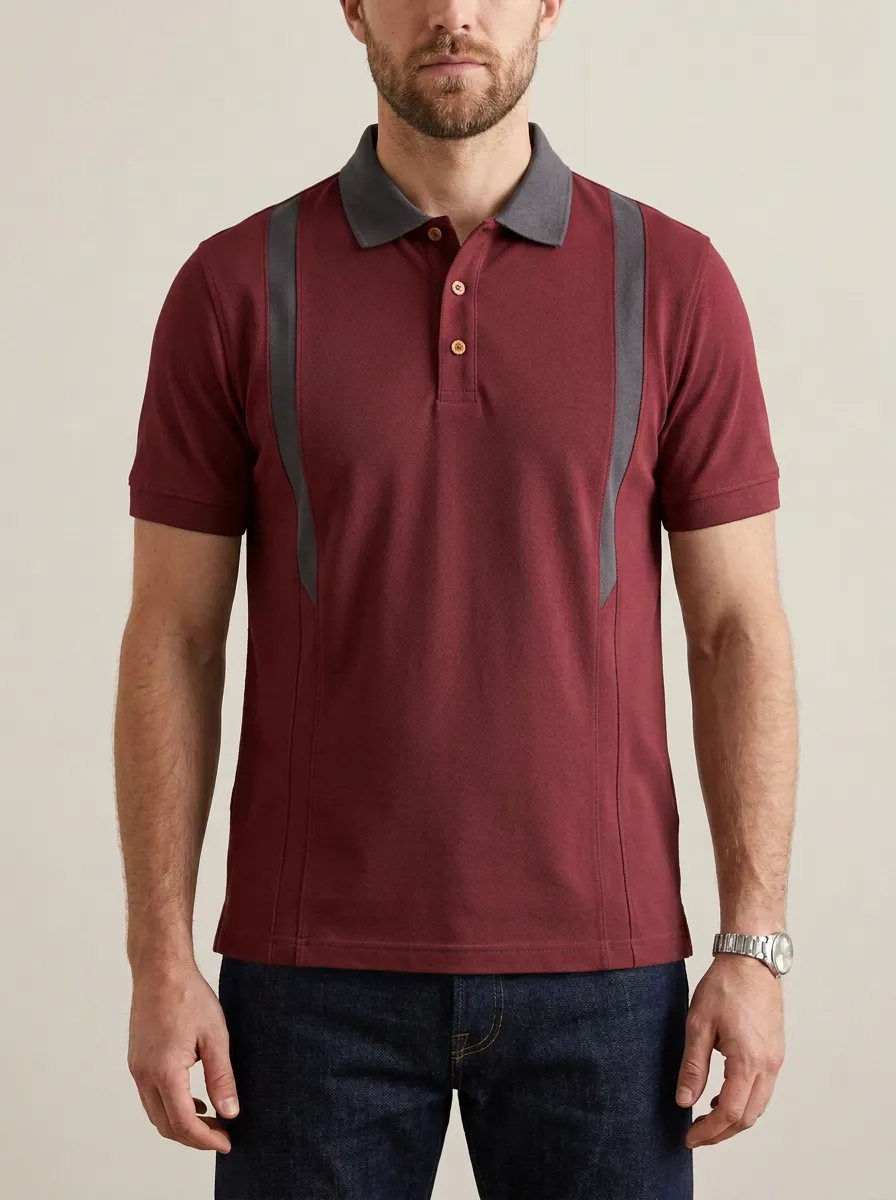 Men's Classic Everyday Casual Printed Polo Shirt