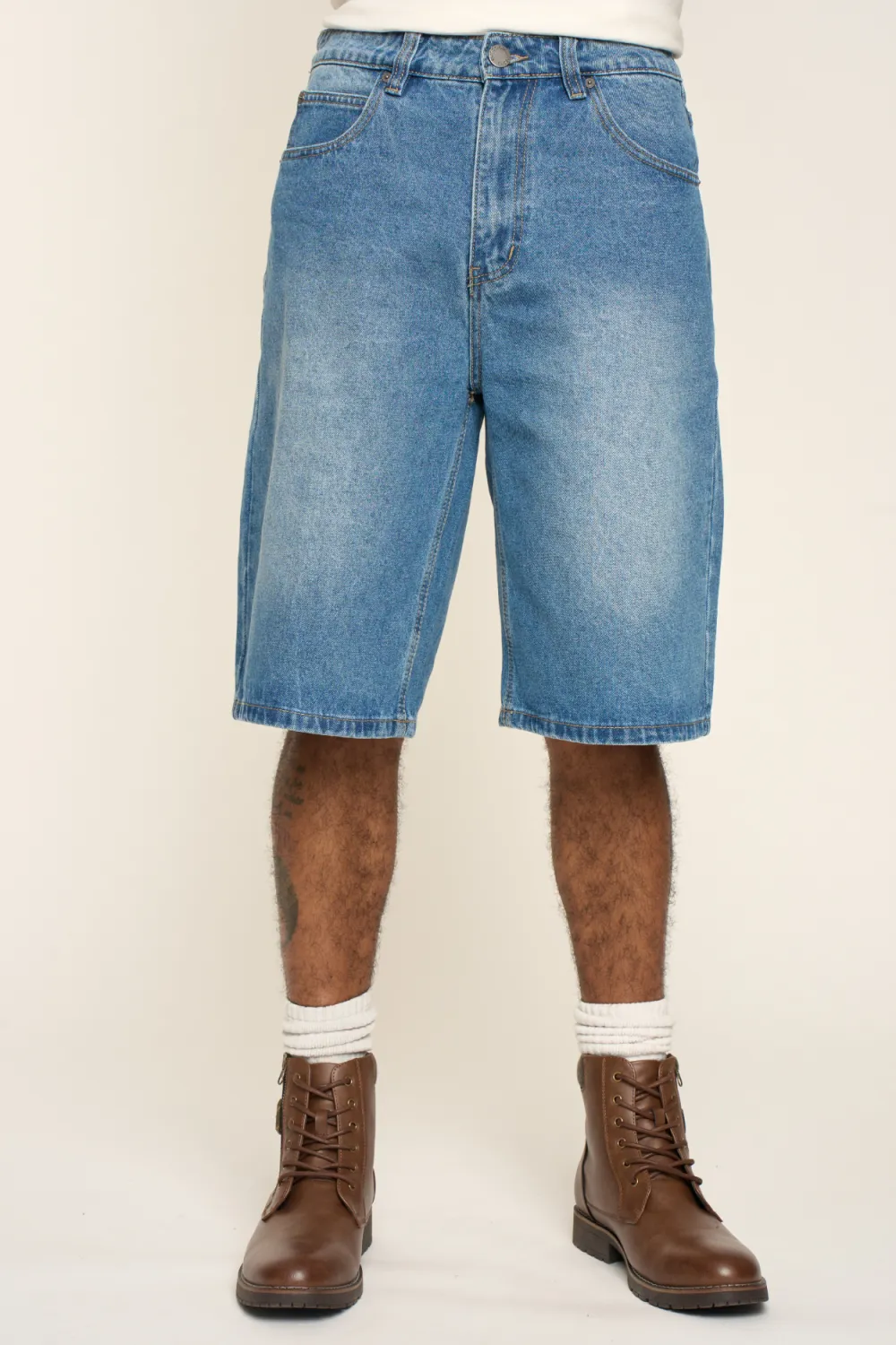 Men's Baggy Fit Denim Shorts