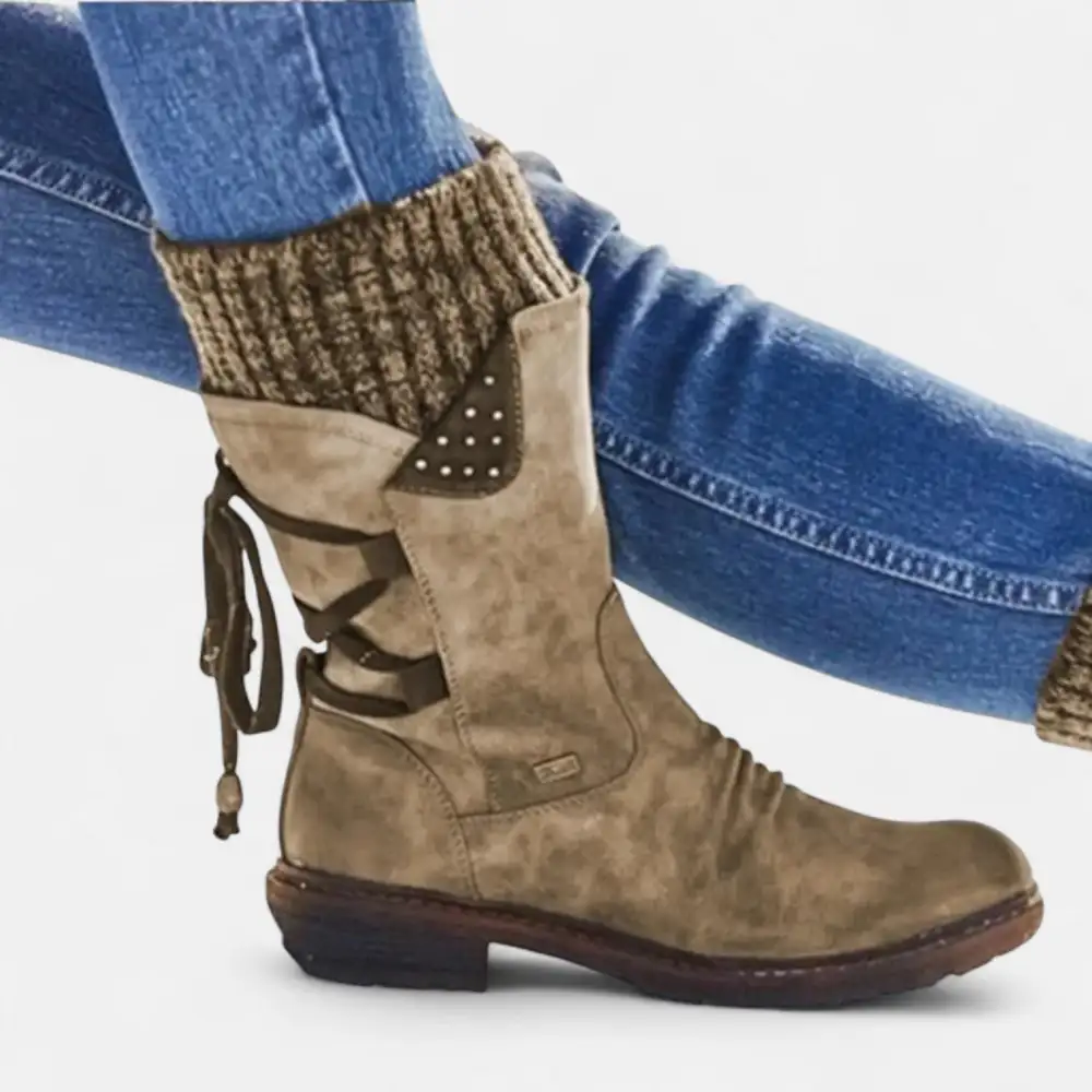 Paneled Ankle Boots