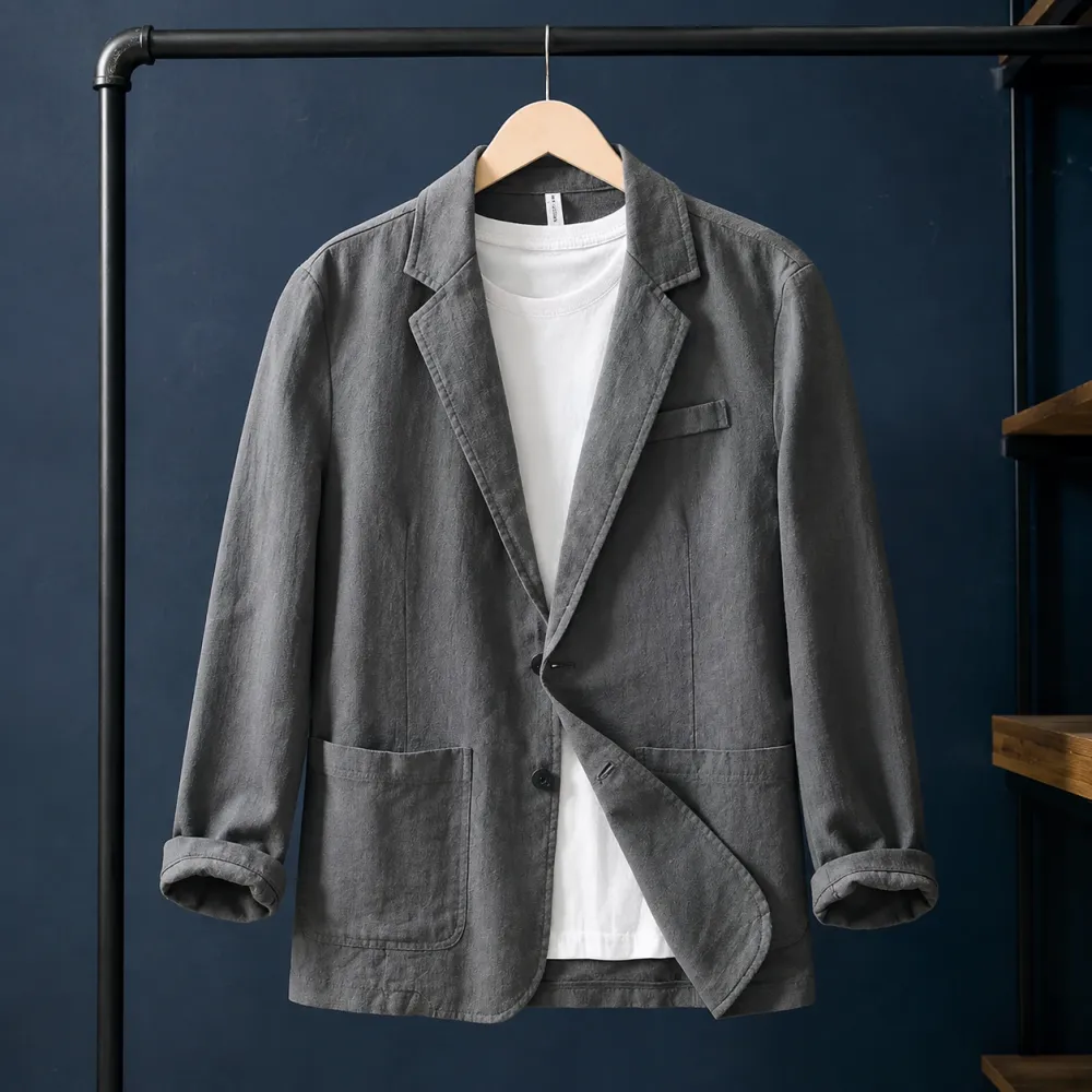 Notched-Lapel Relaxed Jacket