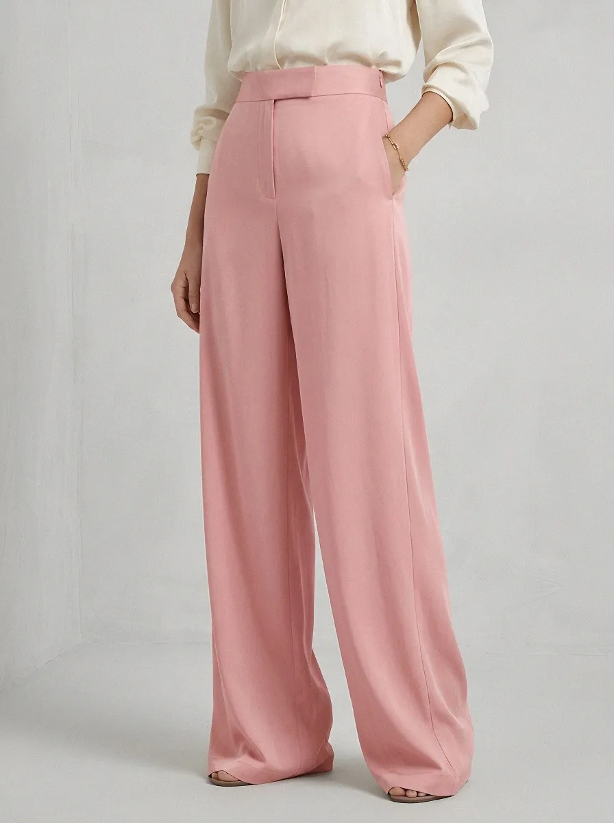 High-Waist Women's Wide-Leg Trousers