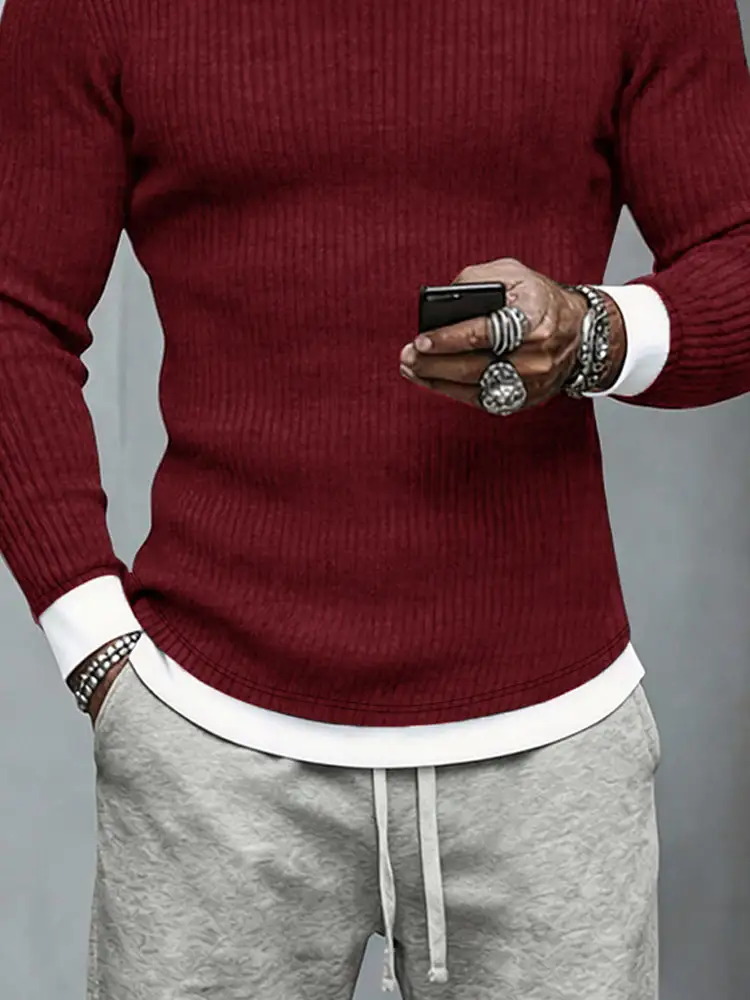 Crew Neck Layering T-Shirt
