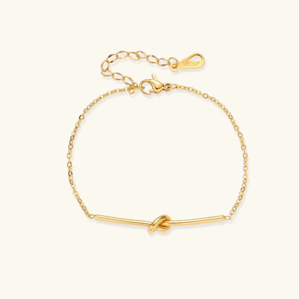 Twisted Knot Bar Bracelet